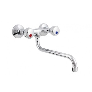 Bateria zlewozmywakowa ścienna z wylewką STANDARD Hydroland