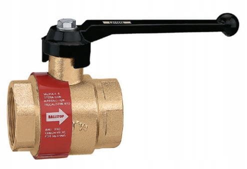 Zawór kulowy do instalacji grzewczych z wbudowanym zaworem zwrotnym o średnicy 1" CALEFFI