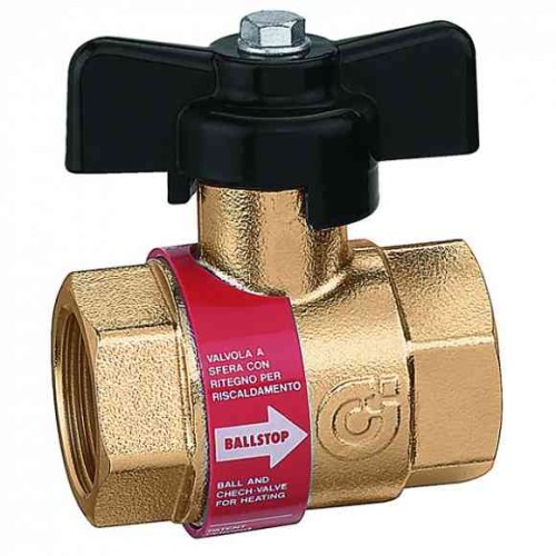 Zawór kulowy z uchwytem motylkowym o średnicy przyłącza 1/2" CALEFFI