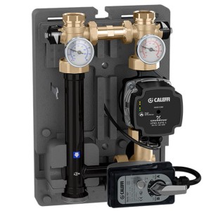 Grupa pompowa z zaworem mieszającym i siłownikiem CALEFFI pompa GRUNDFOS