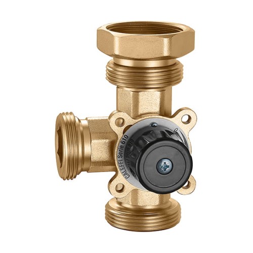Trójdrożny zawór mieszający, gwintowany do grup pompowych CALEFFI z serii 137
