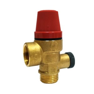Zawór bezpieczeństwa z wejściem na manometr GZ  1/2" x GW 1/2" 3 bar CALEFFI