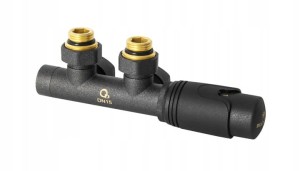 Zawór termostatyczny zespolony kątowy 1/2 antracyt DIAMOND