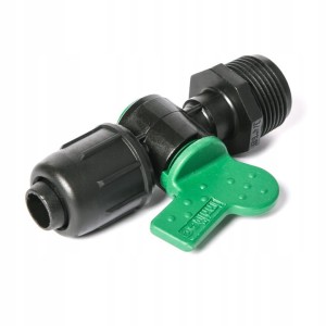 Zawór kulowy z kontrą QJ PCV M (GZ) 16-3/4" IRRITEC