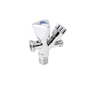 Zawór zaporowy kombinowany 1/2"x3/4"x/3/8"