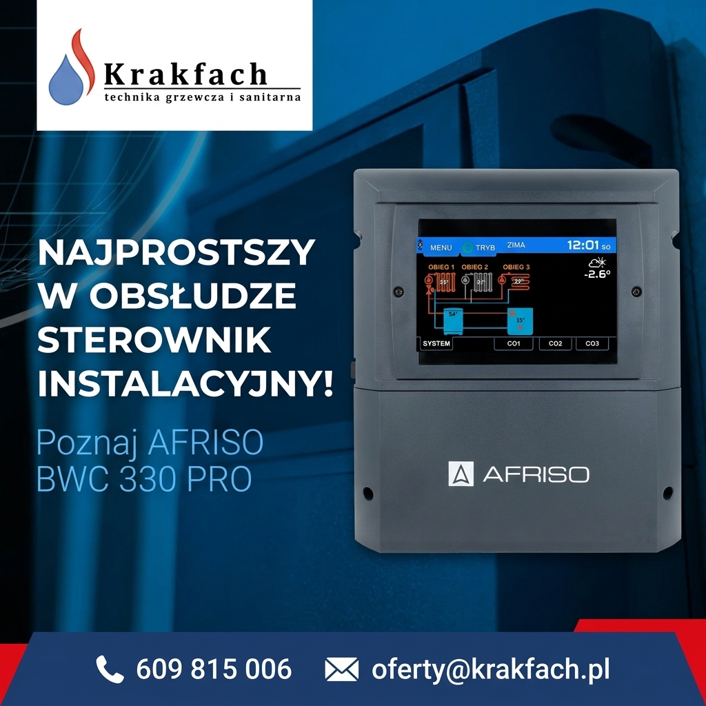 Najprostszy w obsłudze sterownik instalacyjny? Poznaj AFRISO BWC 330 PRO!